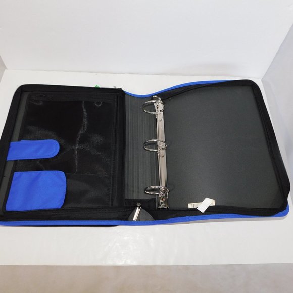 Mead Five Star 2" Multi Access File Binder Blue White Black New with Tag - Picture 6 of 8